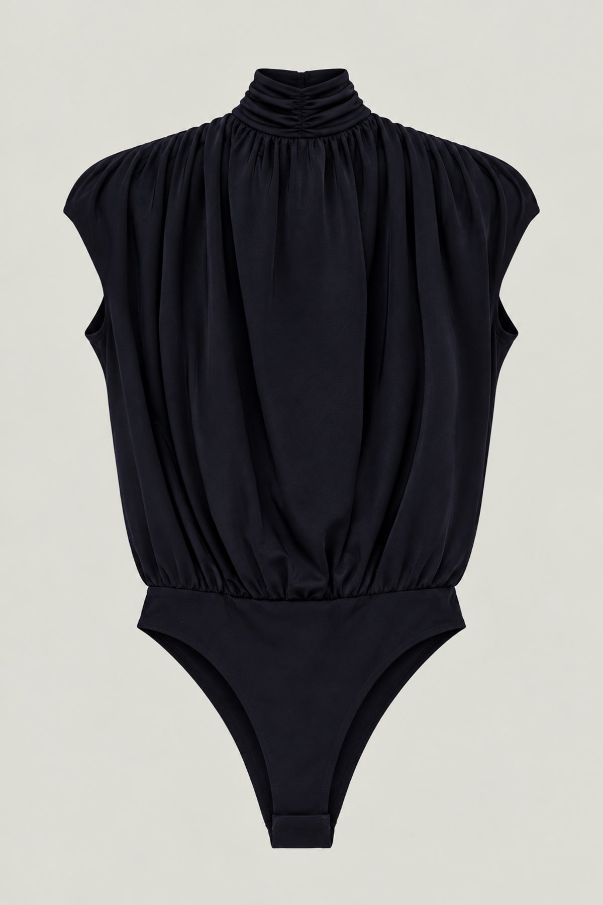 Yüksek Yaka Bodysuit - LACİVERT - 1
