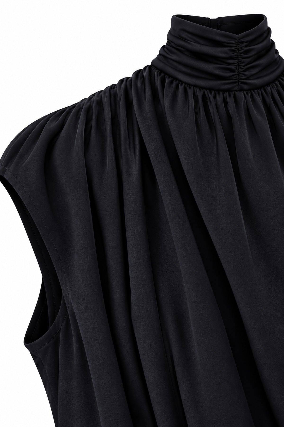 Yüksek Yaka Bodysuit - LACİVERT - 2