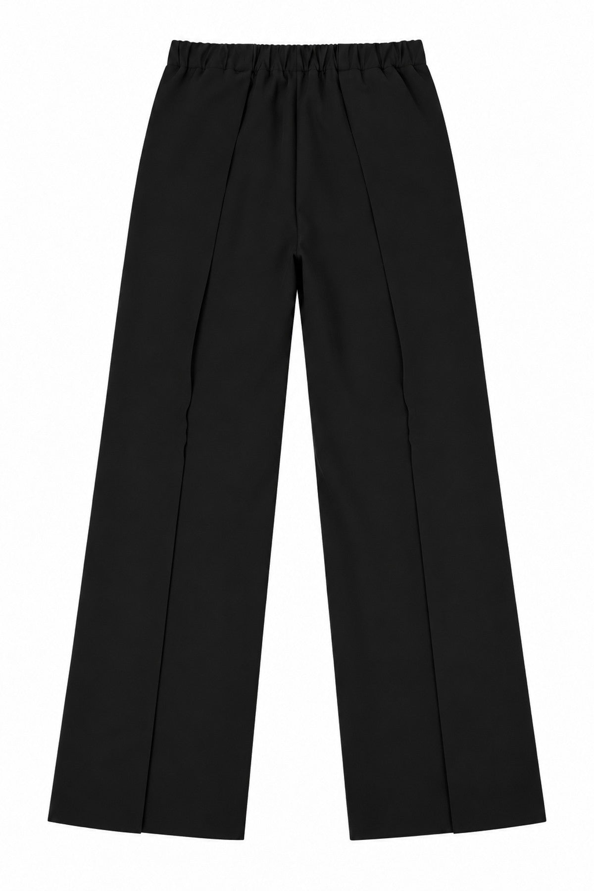 Pileli Regular Pantolon SİYAH