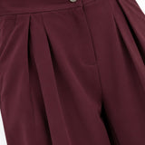 Pileli Şalvar Pantolon BORDO