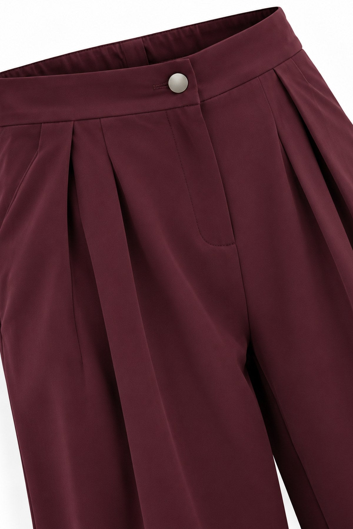 Pileli Şalvar Pantolon BORDO