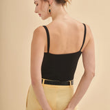 Çift İp Askılı Body Bluz