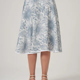 Desenli Midi Etek