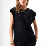 Taş İşlemeli T-Shirt