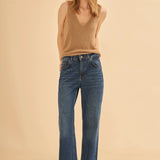 Wide Leg Jean Pantolon