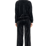 Dik Yaka Çizgili Sweatshirt