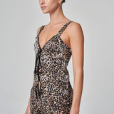 Bağcıklı Leopar Bluz
