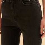 Aksesuar Detaylı Flare Jean Pantolon