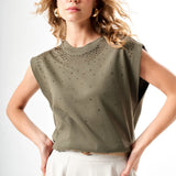 Taş İşlemeli T-Shirt