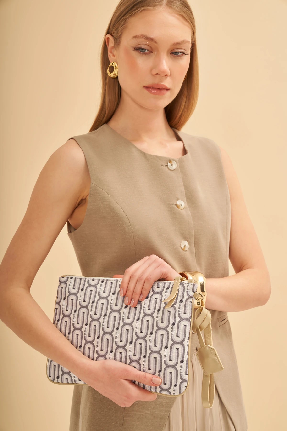 Monogram Saplı El Çantası