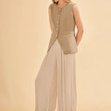 Pileli Şalvar Pantolon