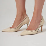Nakışlı Yüksek Topuk Stiletto
