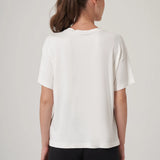 Baskılı Geniş Yaka T-Shirt