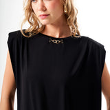 Metal Aksesuarlı Regular T-Shirt