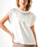 Taş İşlemeli T-Shirt