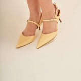 Arkası Açık Tokalı Ayakkabı