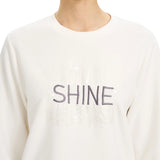 Sıfır Yaka Pul Detaylı Sweatshirt