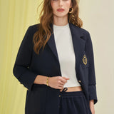 Arma Detaylı Blazer Ceket