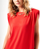 Metal Aksesuarlı Regular T-Shirt