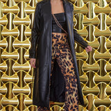 Slim Fit Suni Deri Bluz