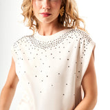 Taş İşlemeli T-Shirt