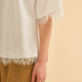 Dantel Detaylı Regular T-Shirt