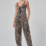 Bağcıklı Leopar Bluz