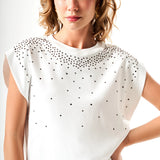 Taş İşlemeli T-Shirt