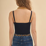 Çift İp Askılı Body Bluz