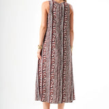 V Yaka Regular Midi Elbise