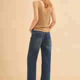 Wide Leg Jean Pantolon