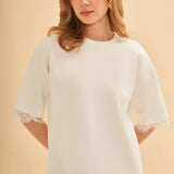 Dantel Detaylı Regular T-Shirt