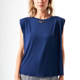 Metal Aksesuarlı Regular T-Shirt