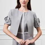 Mini Ceketli Midi Elbise GRİ