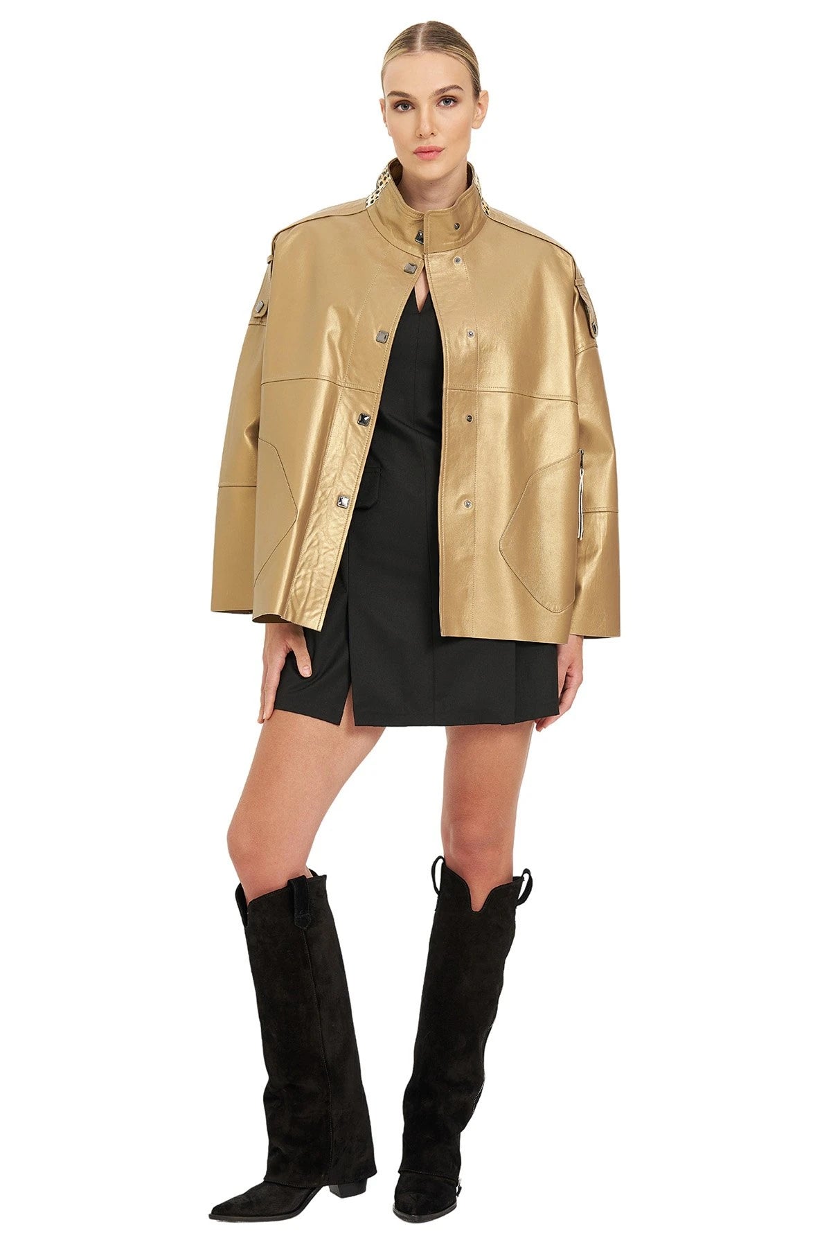 Oversize Deri Mont TOPRAK