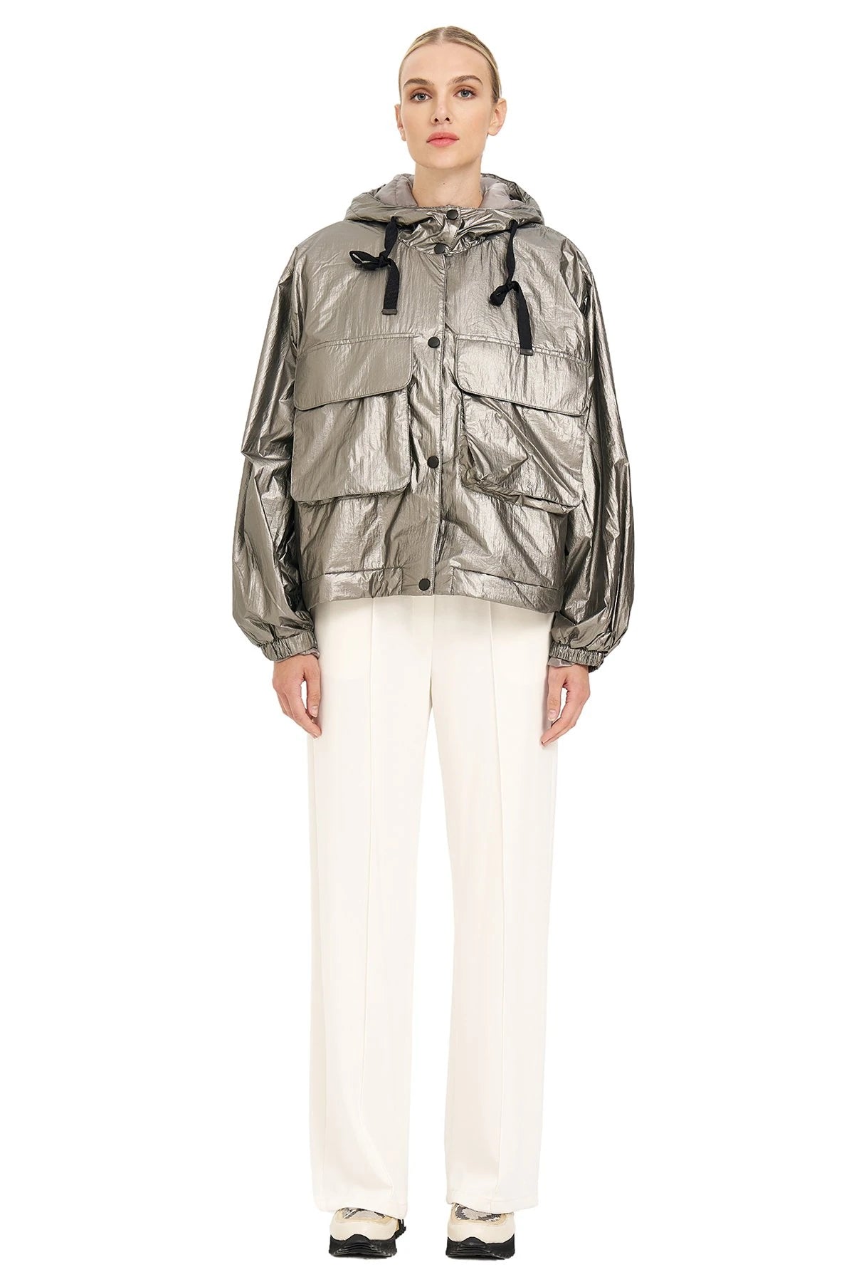 Kargo Cepli Oversize Mont GRİ