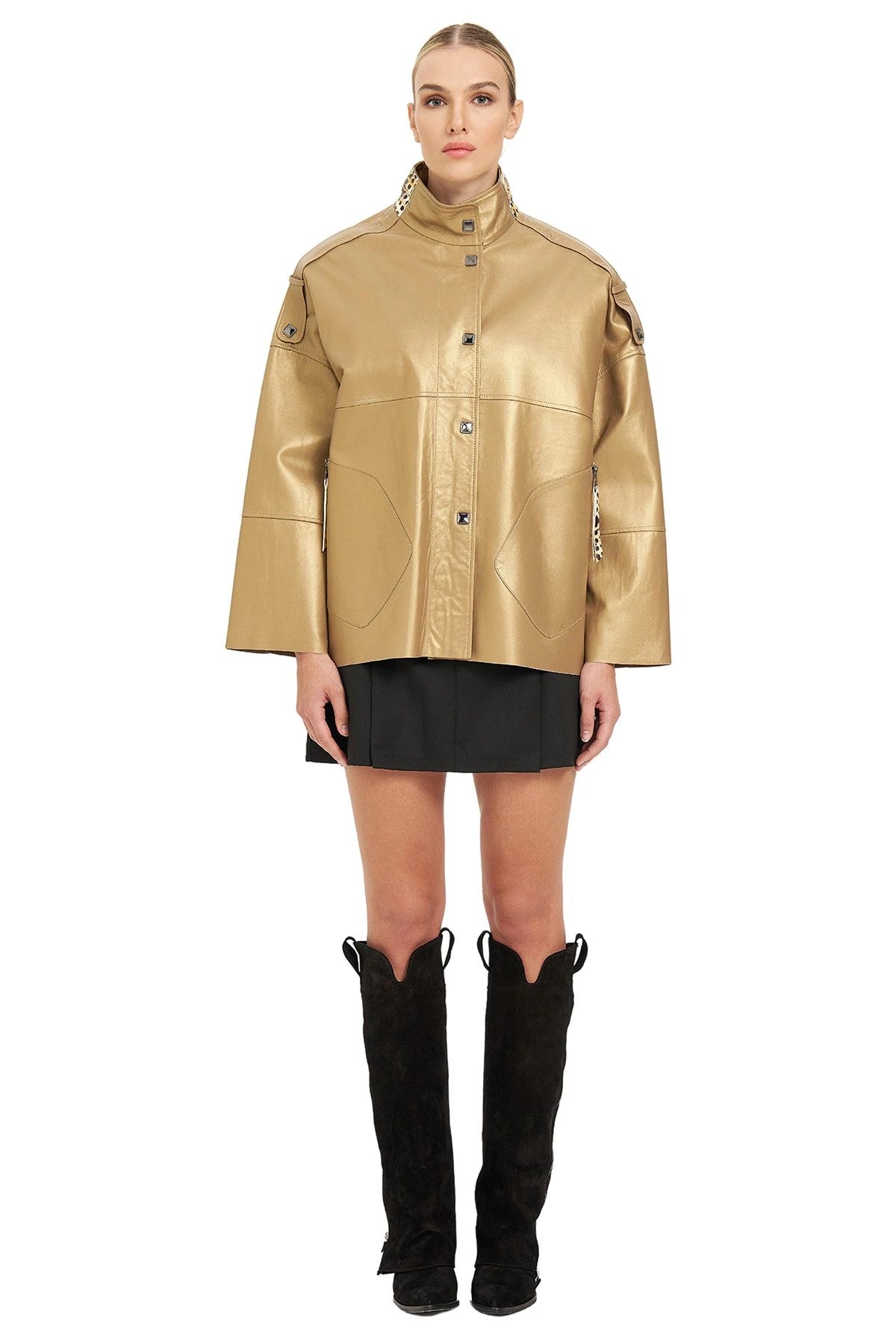 Oversize Deri Mont TOPRAK