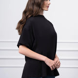 Çıtçıt Detaylı T-Shirt SİYAH