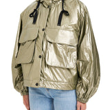 Kargo Cepli Oversize Mont YEŞİL