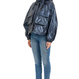 Kargo Cepli Oversize Mont LACİVERT