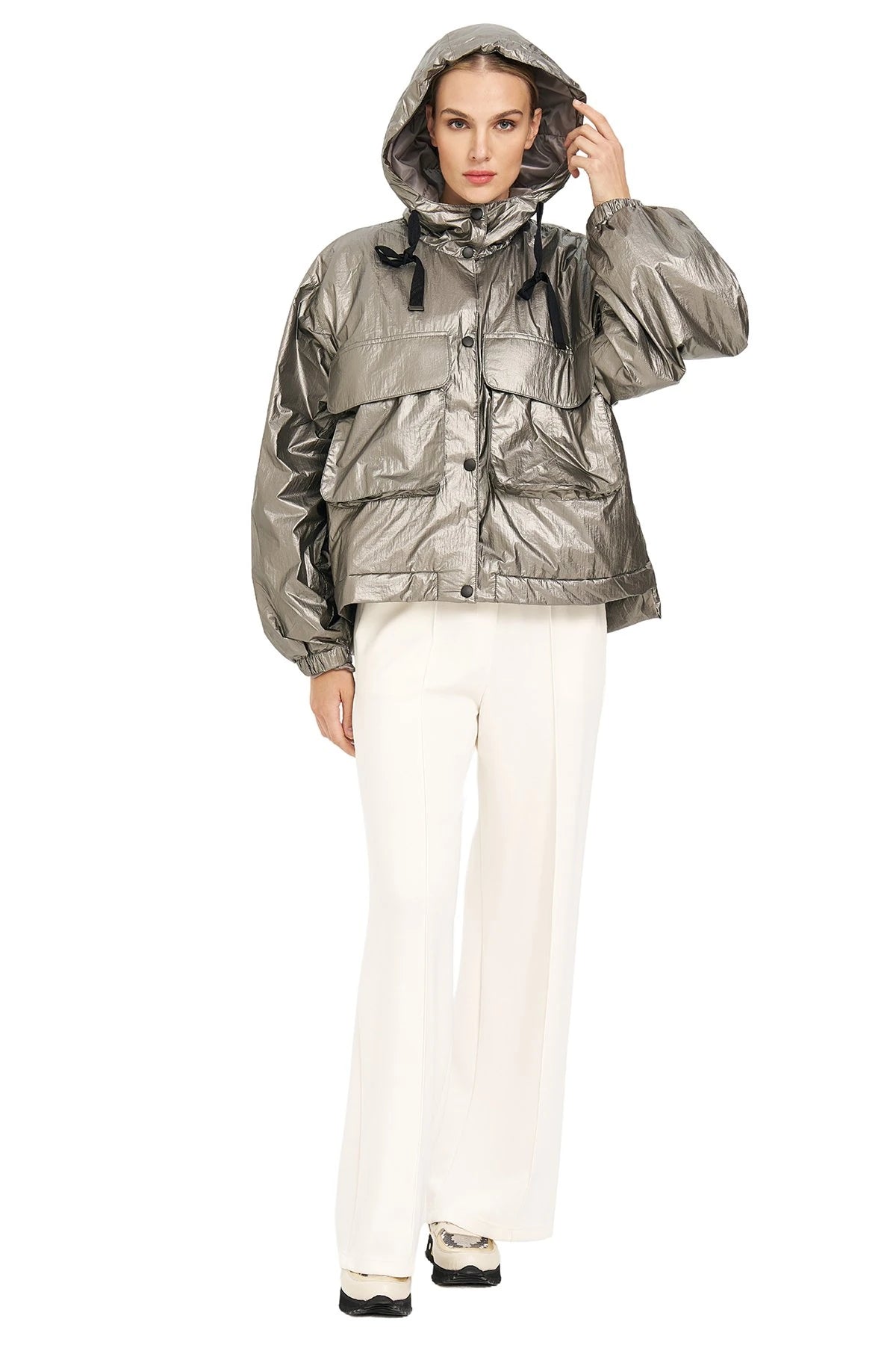 Kargo Cepli Oversize Mont GRİ