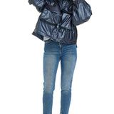 Kargo Cepli Oversize Mont LACİVERT