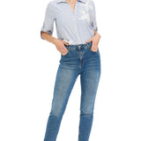 Yüksek Bel Jean Pantolon AÇIK MAVİ