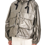 Kargo Cepli Oversize Mont GRİ