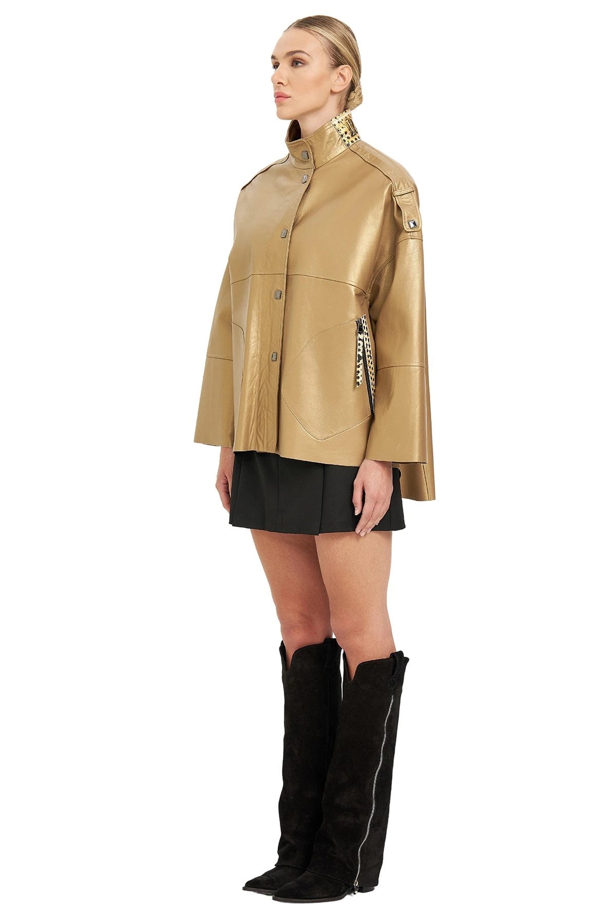 Oversize Deri Mont TOPRAK