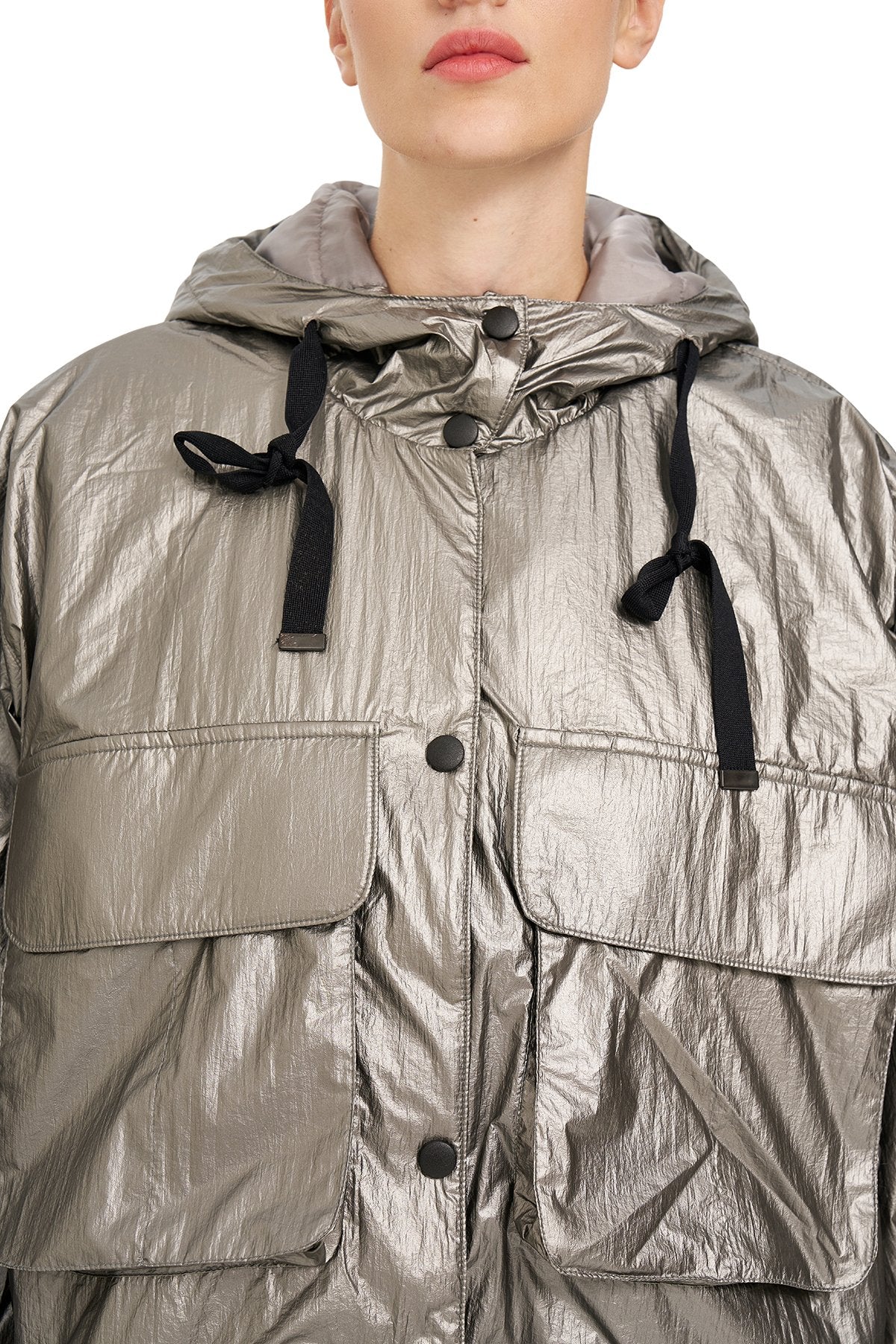 Kargo Cepli Oversize Mont GRİ