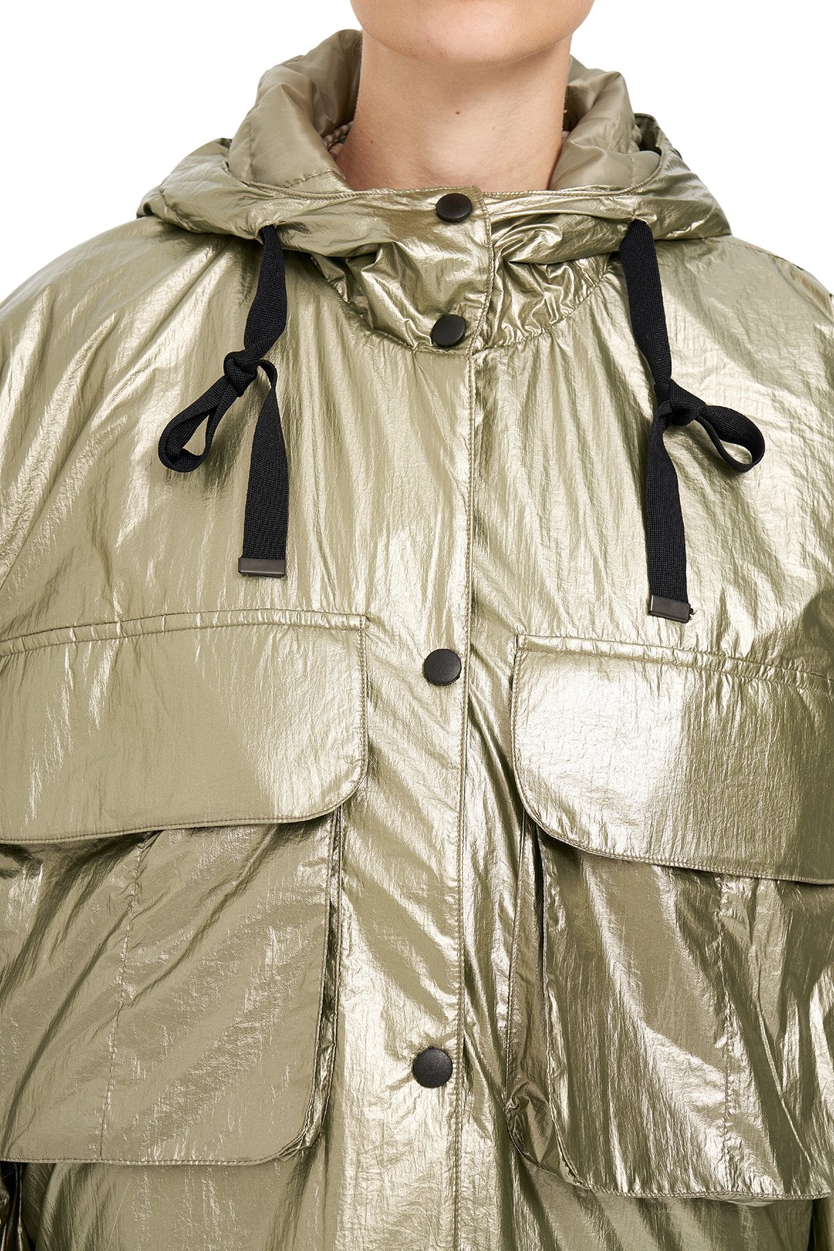 Kargo Cepli Oversize Mont YEŞİL