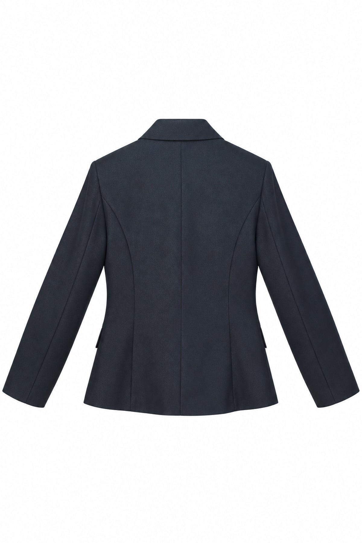 Slim Fit Metal Düğmeli Kruvaze Ceket