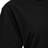 Sıfır Yaka Regular T-Shirt Si̇yah