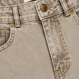 Wide Leg Jean Pantolon - Bej